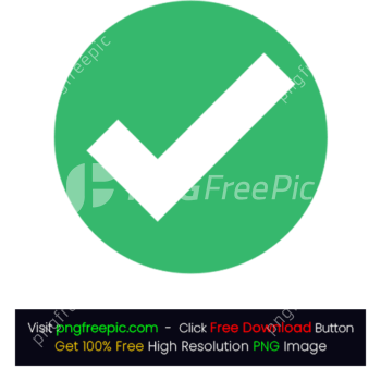 Tick Check Icon PNG Green Rounded BG