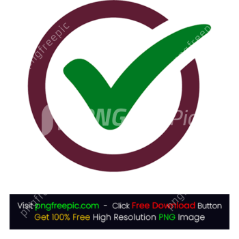 Inside Circle Green Tick Icon PNG