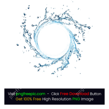 Spray Water Round Circle Artwork Splash PNG