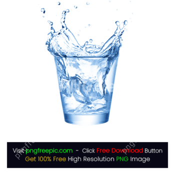 Glass Cup Drinking Water Splash PNG - Water Drop Splash PNG