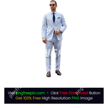 White Full Suit Jacket Business Man PNG