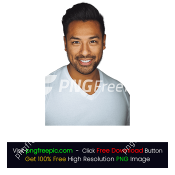 Man White T-Shirt Smiley Face PNG