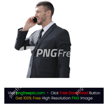 Sales Man Phone Call PNG
