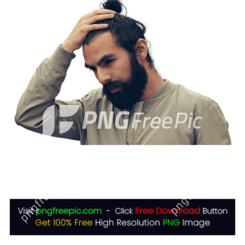 Man Holding Black Hair PNG