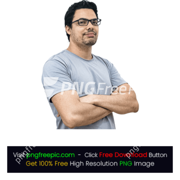 Man Crossing Both Arms PNG