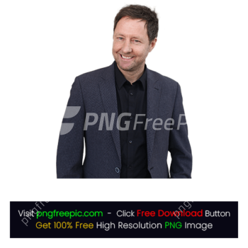 Business Man Smiling Black Shirt Coat PNG