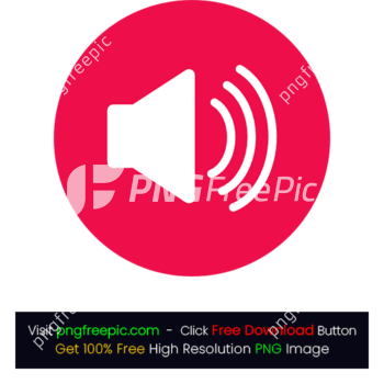 Rounded BG Audio Icon PNG