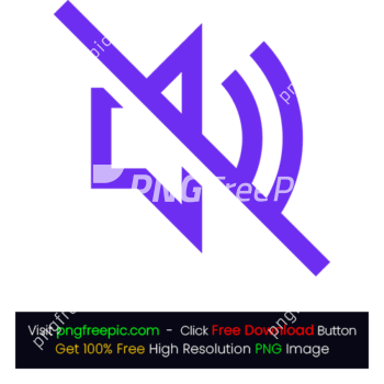 Abstract Colored Audio Mute Icon PNG