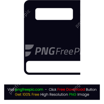 Black Cover Book Icon PNG