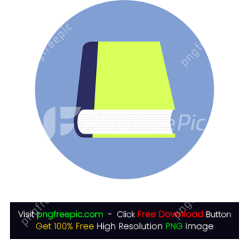 Rounded BG Book Icon PNG