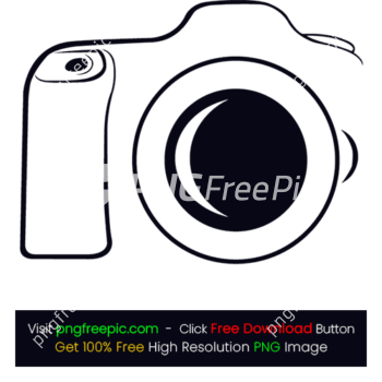 Camera Sketch Icon PNG