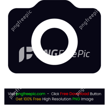 Rounded Corner Camera Icon PNG