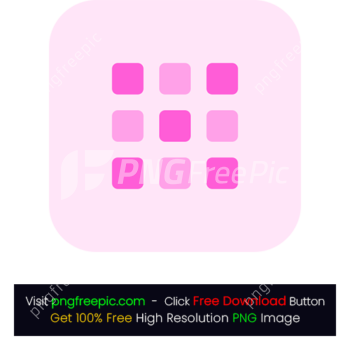 Colored Menu Icon Rounded Corner PNG