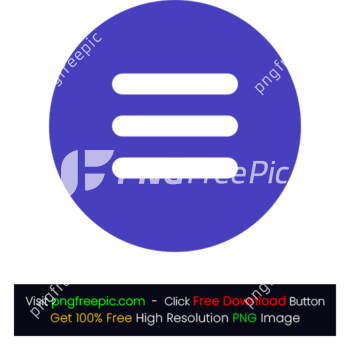 Colored Rounded BG Menu Icon PNG