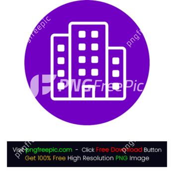 Colored BG Building Icon PNG