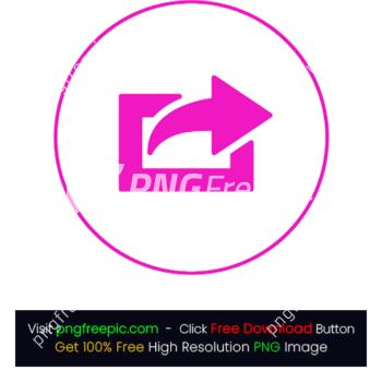 Thin Border Share Icon PNG