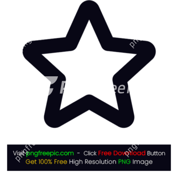 Rounded Corner Star Icon PNG