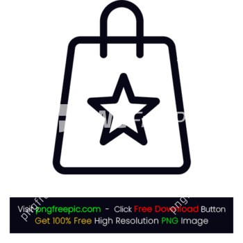 Bag Star Icon PNG