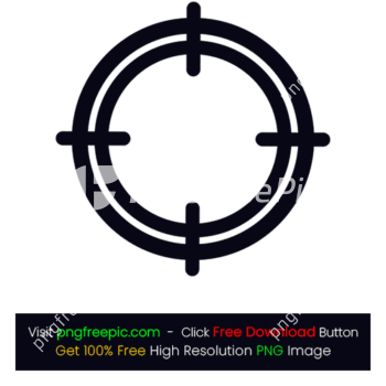 Double Bordered Target Icon PNG