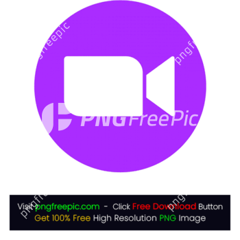 Colored BG Video Call Icon PNG