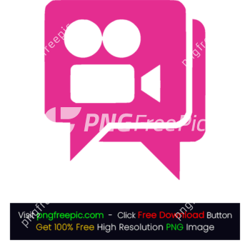 Double Video Chat Icon PNG