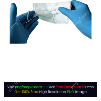 Face Mask Covid-19 Epidemic Virus Hands Blue Glove PNG