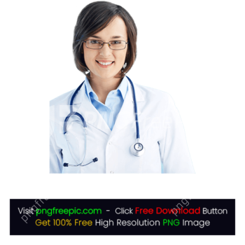 Smiling Lady Doctor Stethoscope PNG
