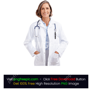 White Coat Stethoscope Smiley Doctor PNG