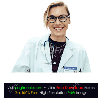 Female Doctor Smiling Stethoscope PNG