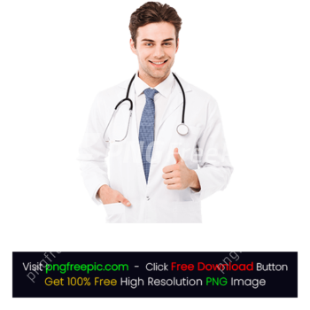 Stethoscope Smiling Handsome Male Doctor PNG
