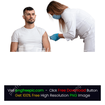 Doctor Vaccinating Patient Injection PNG