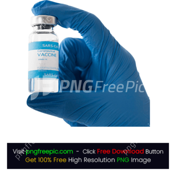 Close-up Hand Holding Covid-19 Vaccine Bottle PNG
