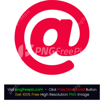 Pink Colored At Icon PNG