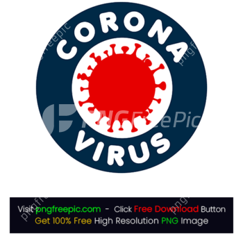 Coronavirus Icon Labeled PNG