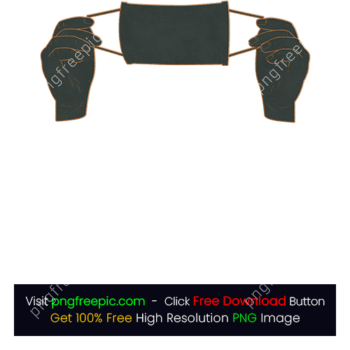 Hand Holding Mask PNG
