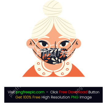 Grandmother Mask Infection PNG
