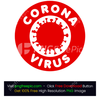 Coronavirus Icon Labeled Pandemic PNG