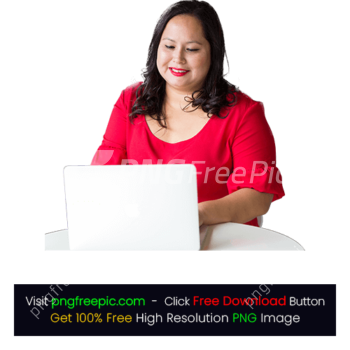 Corporate Business Women Lady Work Laptop PNG