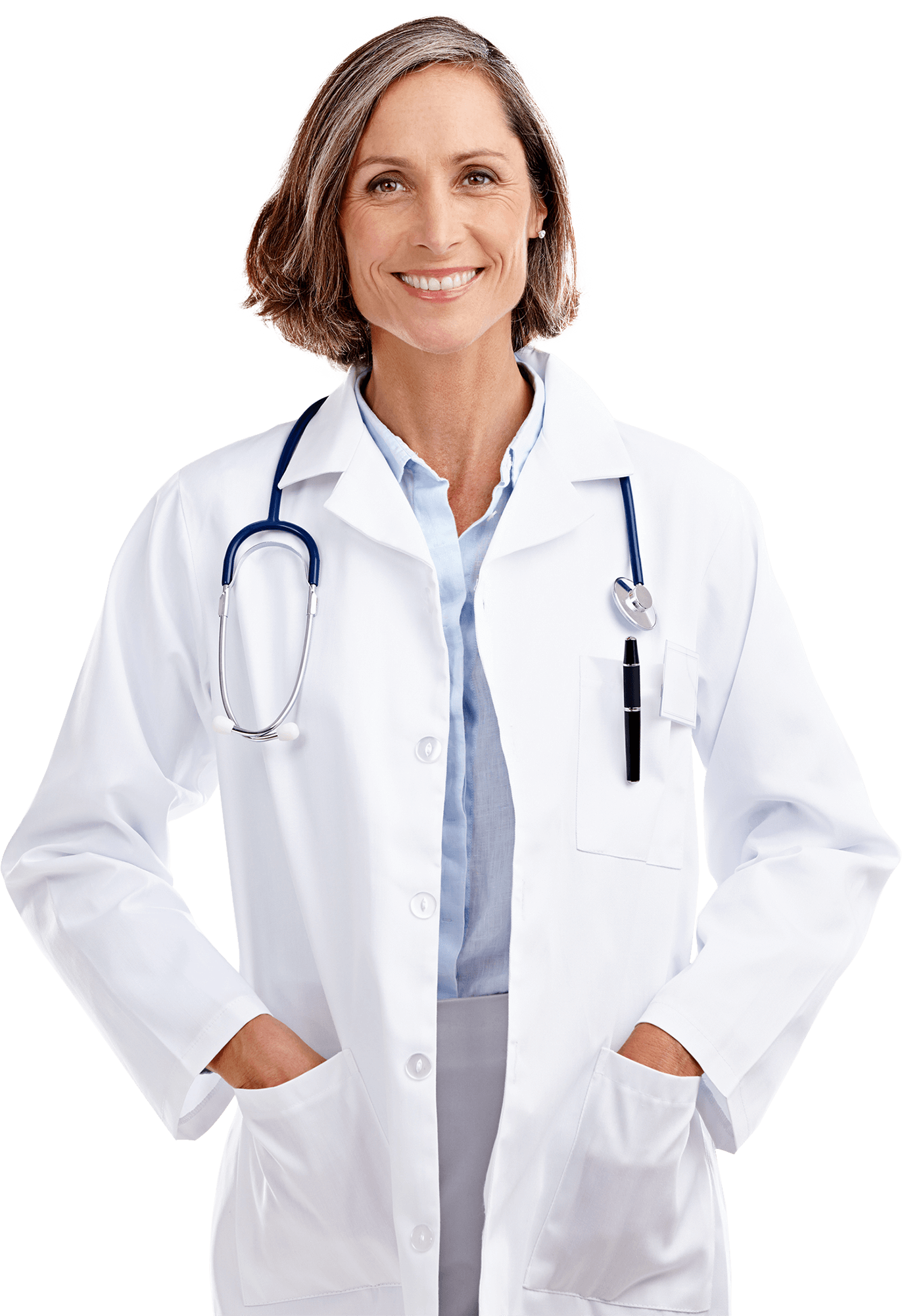 White Coat Stethoscope Smiley Doctor PNG - Doctor PNG Pngfreepic