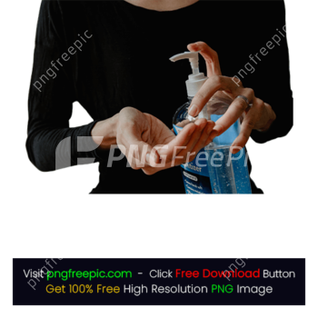 Doctor Holding White Plastic Pump Bottle PNG