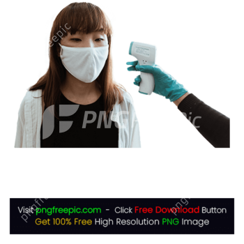 Doctor Wearing Face Mask Temperature Checked PNG