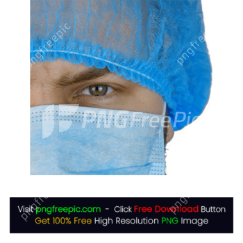 Face Blue Mask Full Cover Doctor PNG
