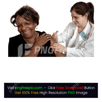 Doctor Getting Vaccine Patient Smiling PNG