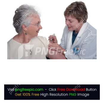 Inject Woman Left Shoulder Doctor PNG