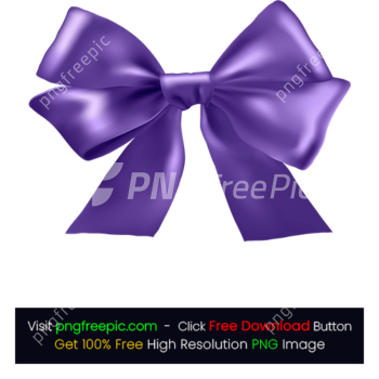 Blue Purple Gift Ribbon Bow Abstract PNG