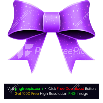 Clipart Gift Ribbon Purple Colored Bow PNG