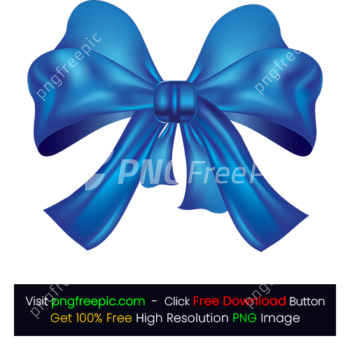 Blue Colored Abstract Satin Raffia Gift Ribbon PNG