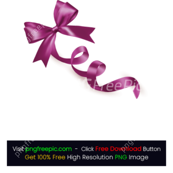 Purple HD Colored Ribbon Satin Raffia Bow PNG