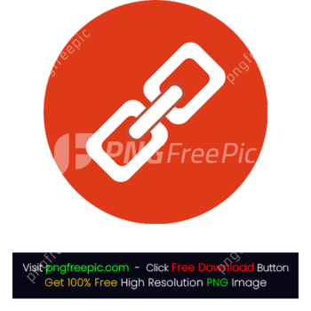Rounded BG Link Icon PNG