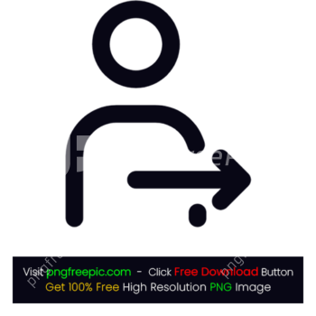 User Bordered Logout Icon PNG